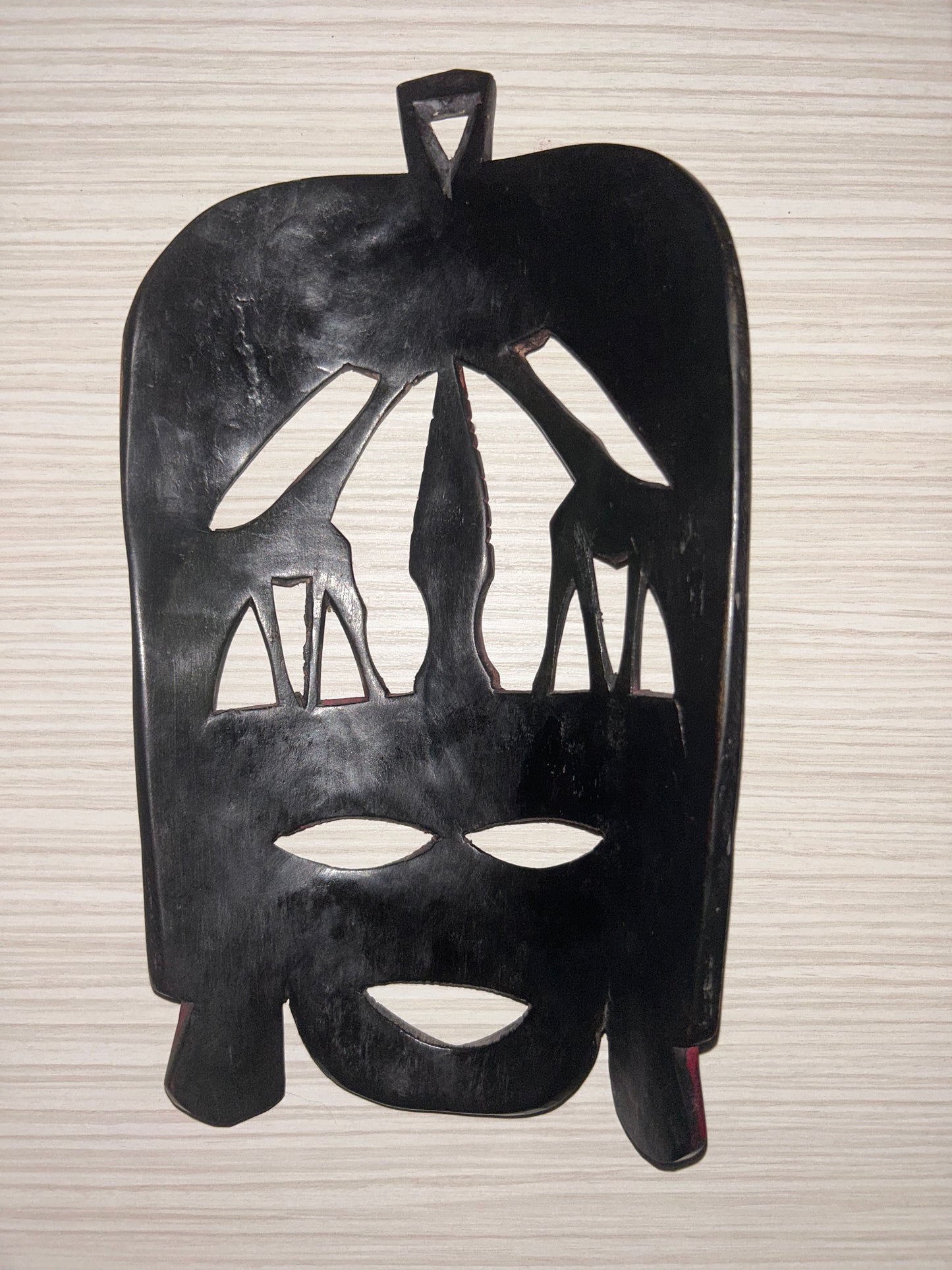 Blackwood Ağacından Ahşap Afrika Maskesi